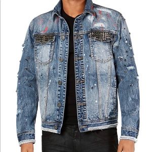 Jean Men stud jacket